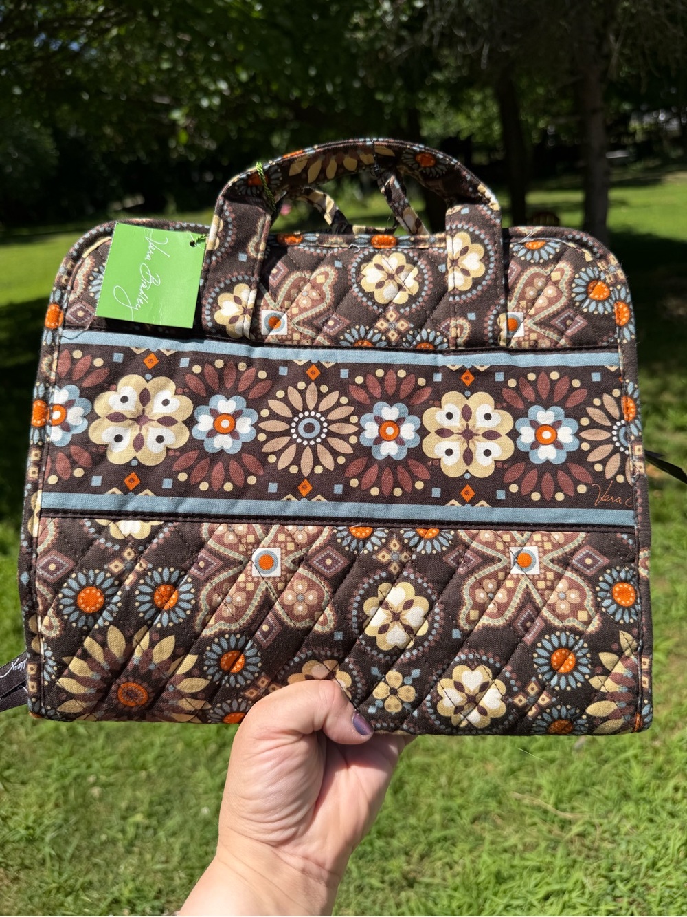 Vera Bradley Hanging Travel Organizer Canyon 2012 NWT Retired Toiletry Cosmetic